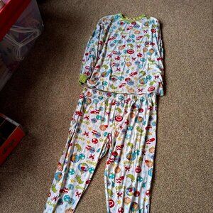 Dr. Seuss Grinch Holiday Pajama Set - Size 2XL